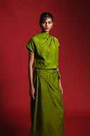Fern Silk Women's Drape Dress