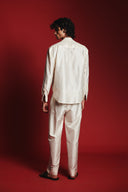 Pearl Silk Men's Shawl Collar Shirt