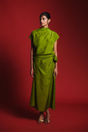 Fern Silk Women's Drape Dress