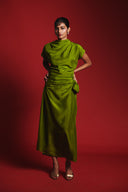 Fern Silk Women's Drape Dress