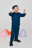 Indigo Linen Boys Pyjama Set