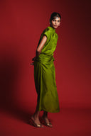 Fern Silk Women's Drape Dress