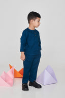 Indigo Linen Boys Pyjama Set