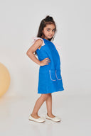 Santorini Linen Girls Playsuit