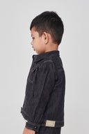 Graphite Linen Denim Boys Jacket