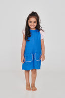 Santorini Linen Girls Playsuit