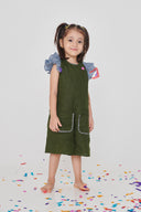 Safari Linen Girls Playsuit