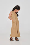 Husk Linen Girls Flared Jumpsuit