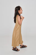 Husk Linen Girls Flared Jumpsuit