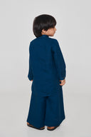 Indigo Linen Boys Saif Kurta Set