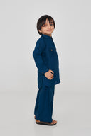 Indigo Linen Boys Saif Kurta Set