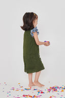 Safari Linen Girls Playsuit