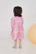 Cassata Linen Girls Peter Pan Collar Dress