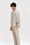 Undyed Linen Men's Pyjama Set - Sale