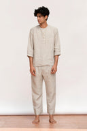 Undyed Linen Men's Pyjama Set - Sale