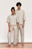 Undyed Linen Men's Pyjama Set - Sale
