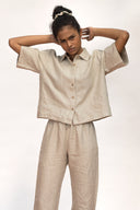 Undyed Linen Women's Pyjama Set