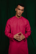 Rani Linen Men's Kurta On Sale