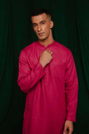 Rani Linen Men's Kurta On Sale