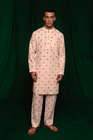 Wildflower Linen Men's Kurta Set