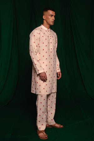 Wildflower Linen Men's Kurta Set