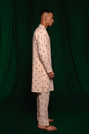 Wildflower Linen Men's Kurta Set