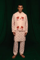 Wildflower Linen Nehru Jacket