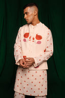 Wildflower Linen Nehru Jacket