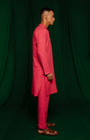 Coral Linen Men's Kurta On Sale