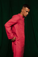 Coral Linen Men's Kurta On Sale