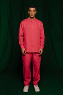 Coral Linen Men's Lounge Pants On Sale