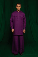 Violet Linen Saif Kurta Set