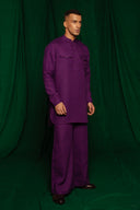 Violet Linen Men's Flared Pants - Sale