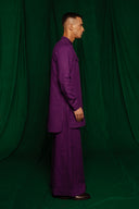 Violet Linen Saif Kurta Set