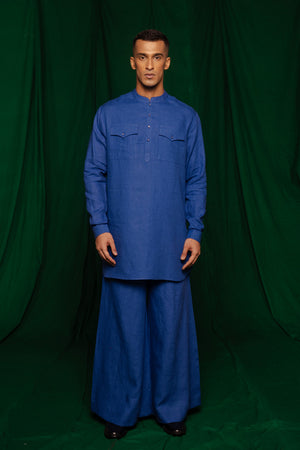 Linen Men's Saif Kurta Set