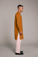 Olive Co-Linen Men's Classic Kurta - Sale