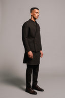 Carbon Co-Linen Men's Bandhgala Jacket