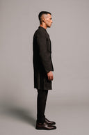 Carbon Co-Linen Men's Bandhgala Jacket - Sale