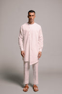 Vanilla Co-Linen Men's Side Open Kurta Set On Sale