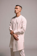 Vanilla Co-Linen Men's Side Open Kurta