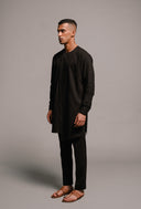 Kohl Linen Men's Side Open Kurta Set