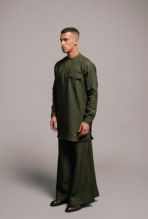 Linen Men's Saif Kurta Set