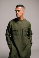 Kai Linen Men's Saif Kurta Set On Sale