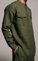 Kai Linen Men's Saif Kurta Set On Sale