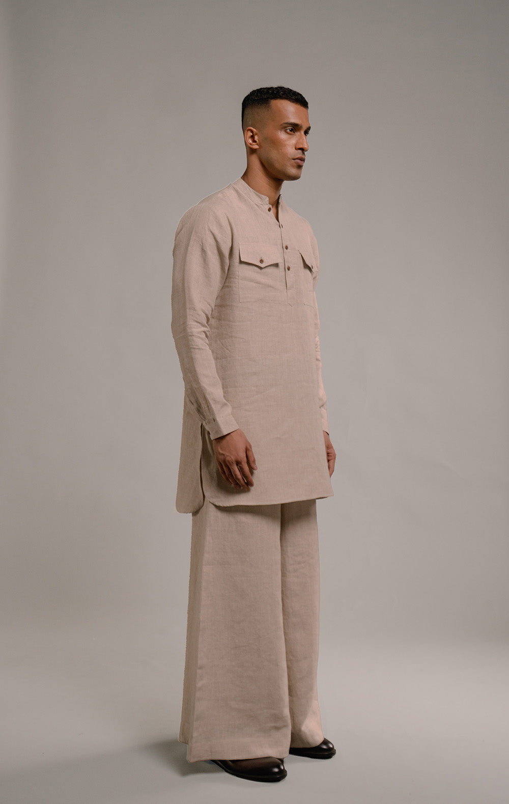 Linen Men's Saif Kurta Set