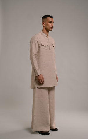 Men's Linen Saif Kurta Set