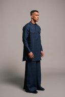 Indigo Linen Men's Saif Kurta - Sale