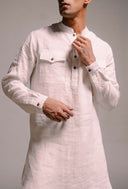 Taj Linen Men's Saif Kurta Set On Sale