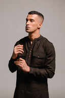Kohl Linen Men's Saif Kurta Set