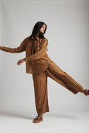 Ellora Linen Oversized Pocket Shirt On Sale